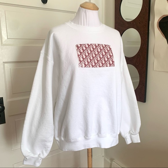 dior patch sweatshirt